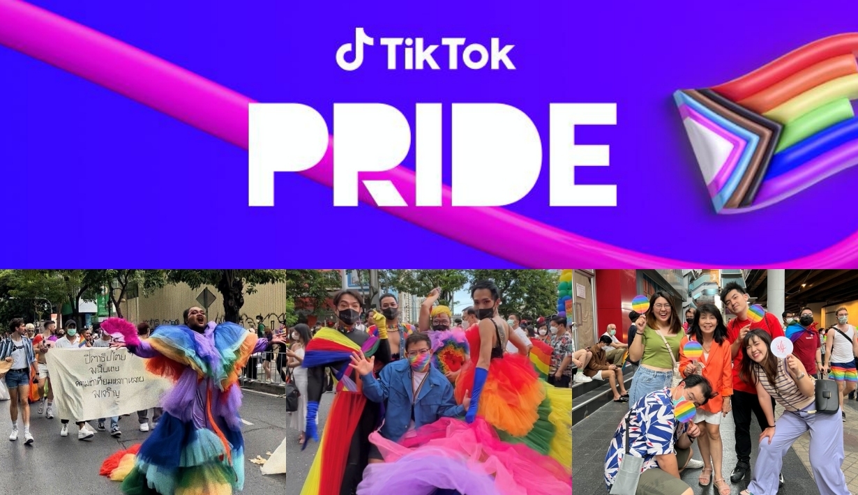 pride parade bangkok tiktok support
