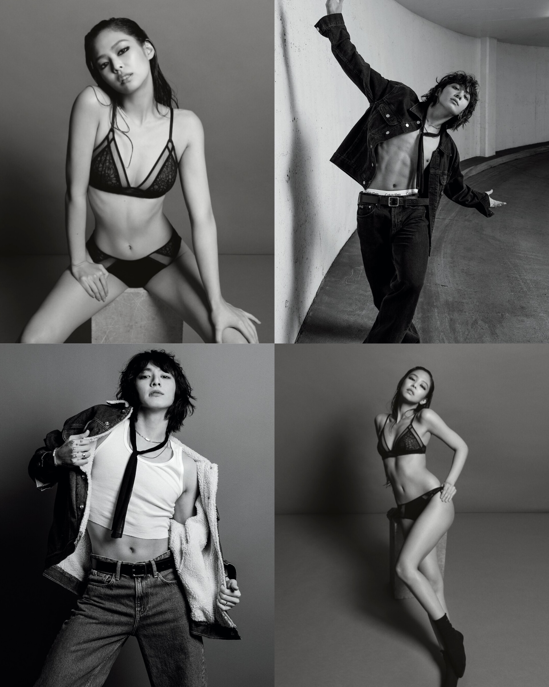Jennie Blackpink and Jungkook BTS for Calvin Klein