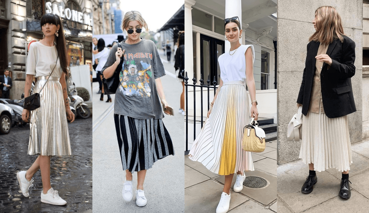 pleated skirt